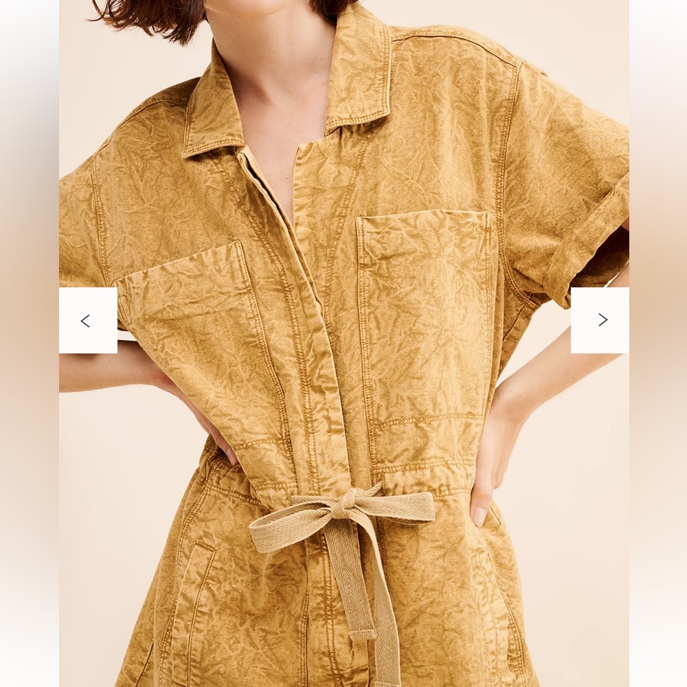 NWT Free People Rhodes Chino Romper Size S - Picture 3 of 12